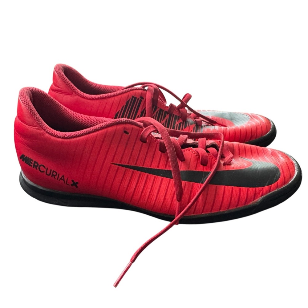Nike MercurialX Victory VI IC Indoor Soccer Shoes Red Black 831966-601 Mens 7.5